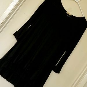 Black hi low Blouse